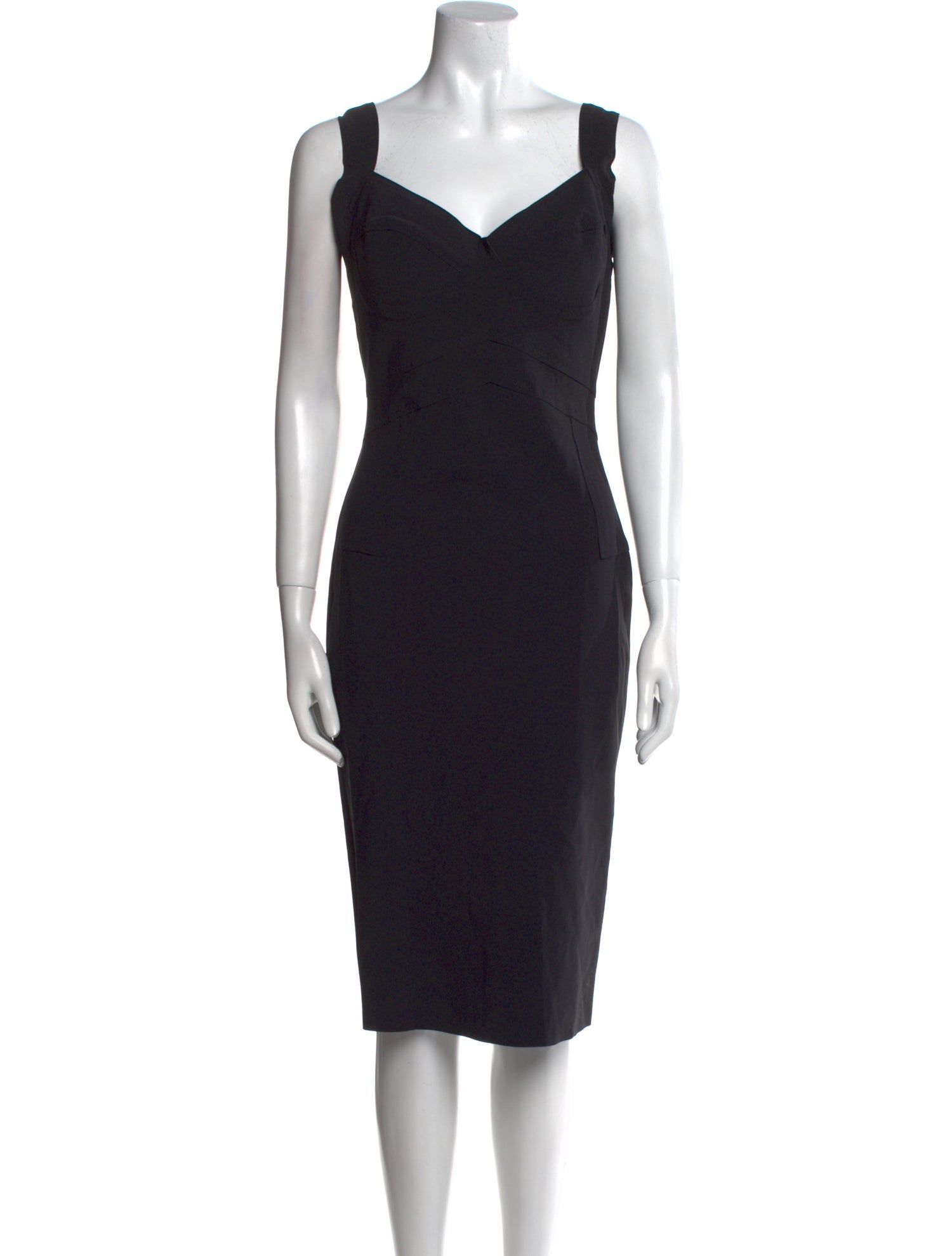 La Petite Robe di Chiara Boni V-Neck Knee-Length Dress
