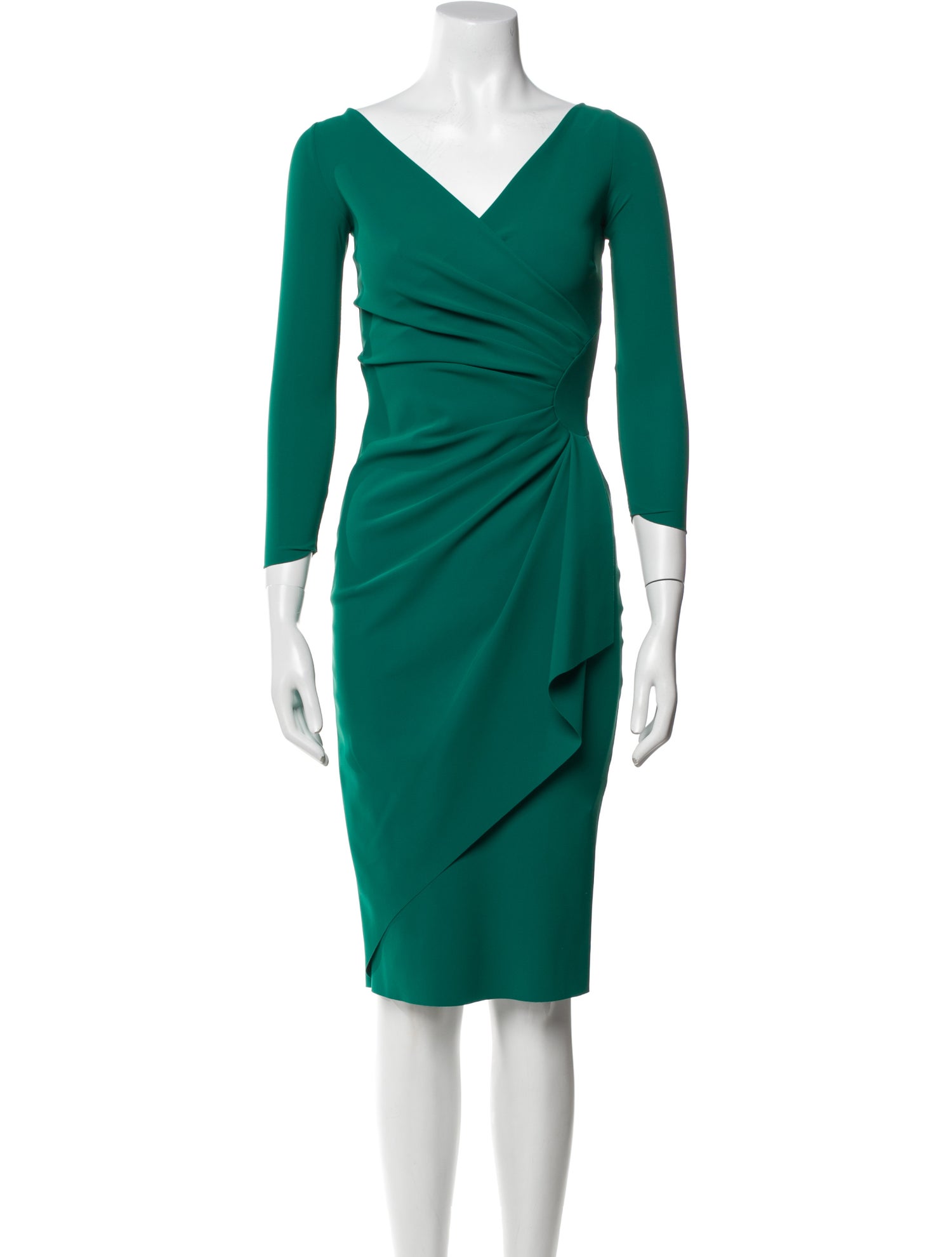 La Petite Robe di Chiara Boni V-Neck Knee-Length Dress