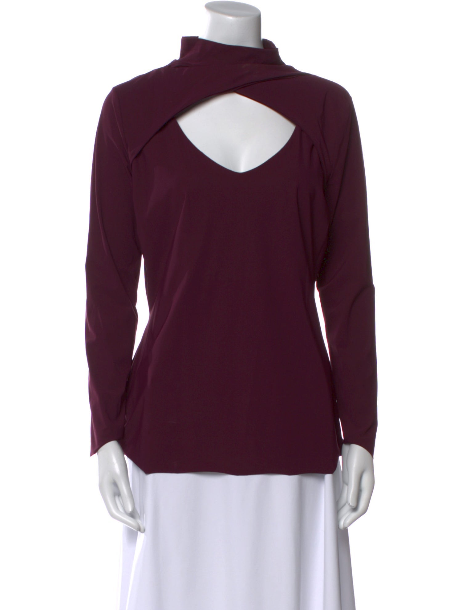 La Petite Robe di Chiara Boni Mock Neck Long Sleeve Sweatshirt