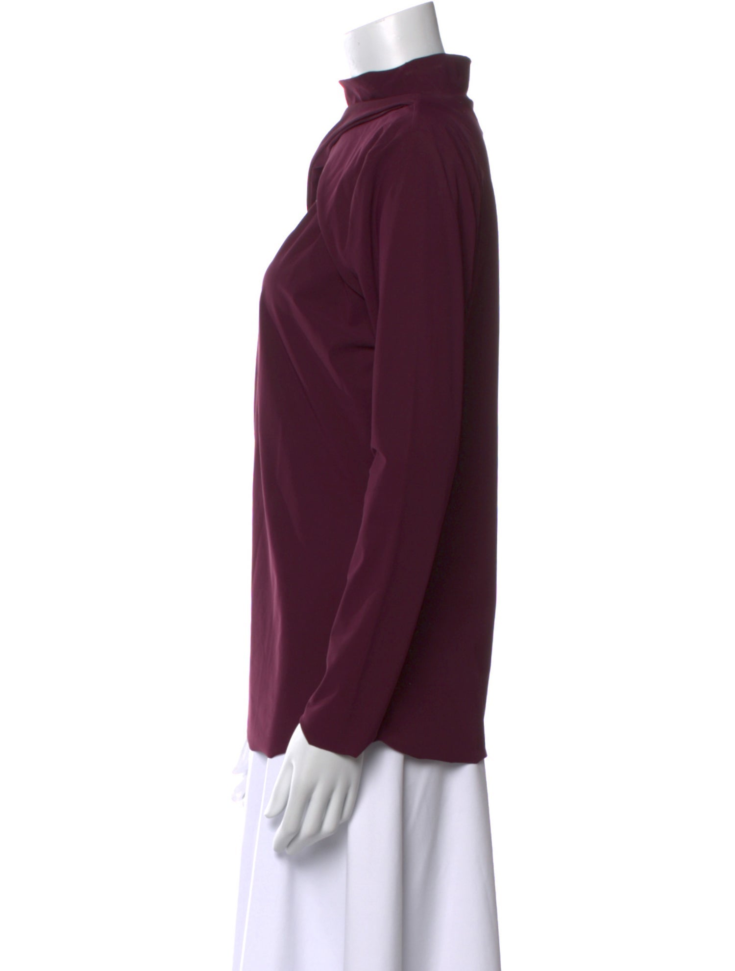 La Petite Robe di Chiara Boni Mock Neck Long Sleeve Sweatshirt