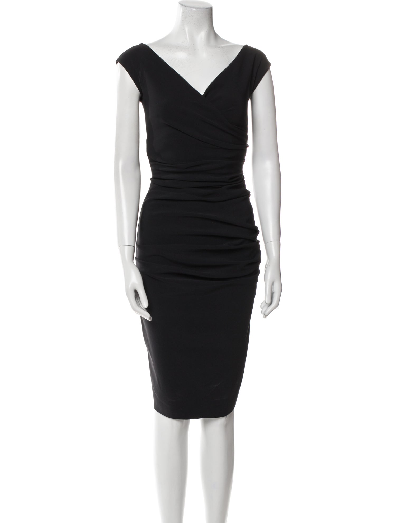 La Petite Robe di Chiara Boni V-Neck Knee-Length Dress