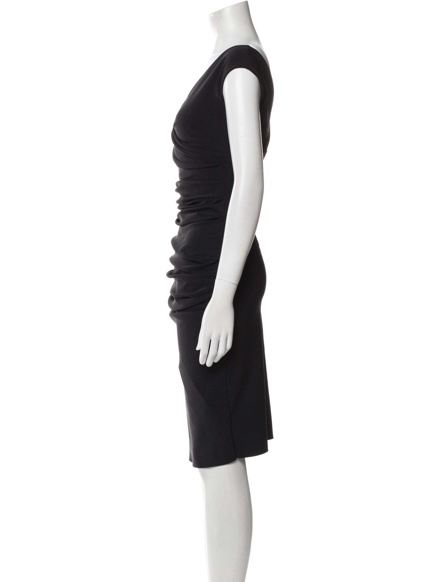 La Petite Robe di Chiara Boni V-Neck Knee-Length Dress