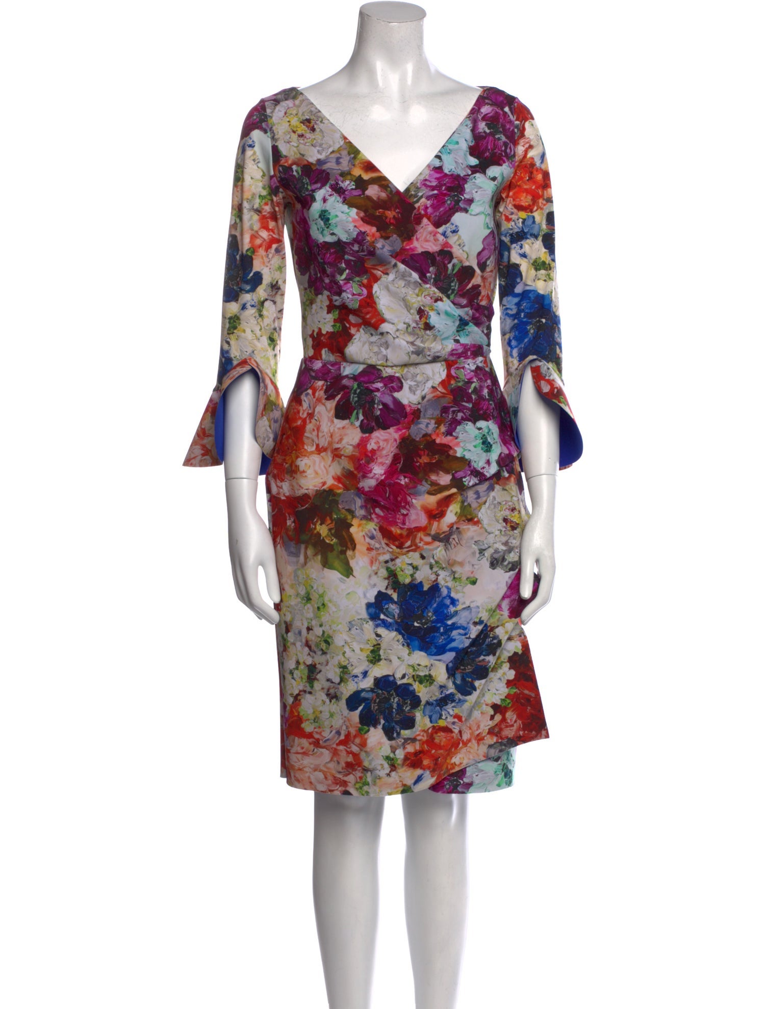 La Petite Robe di Chiara Boni Floral Print Knee-Length Dress