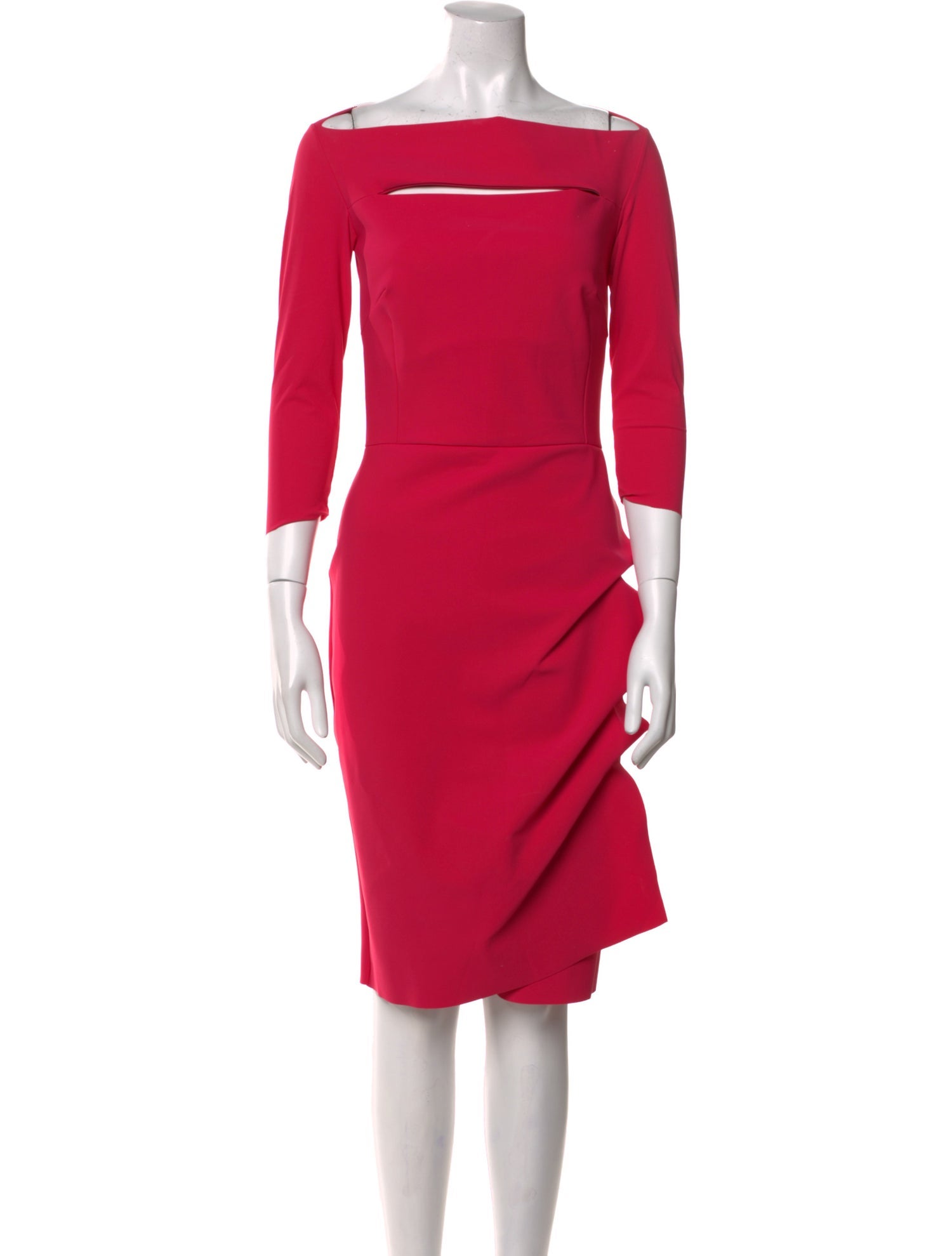 La Petite Robe di Chiara Boni Bateau Neckline Knee-Length Dress