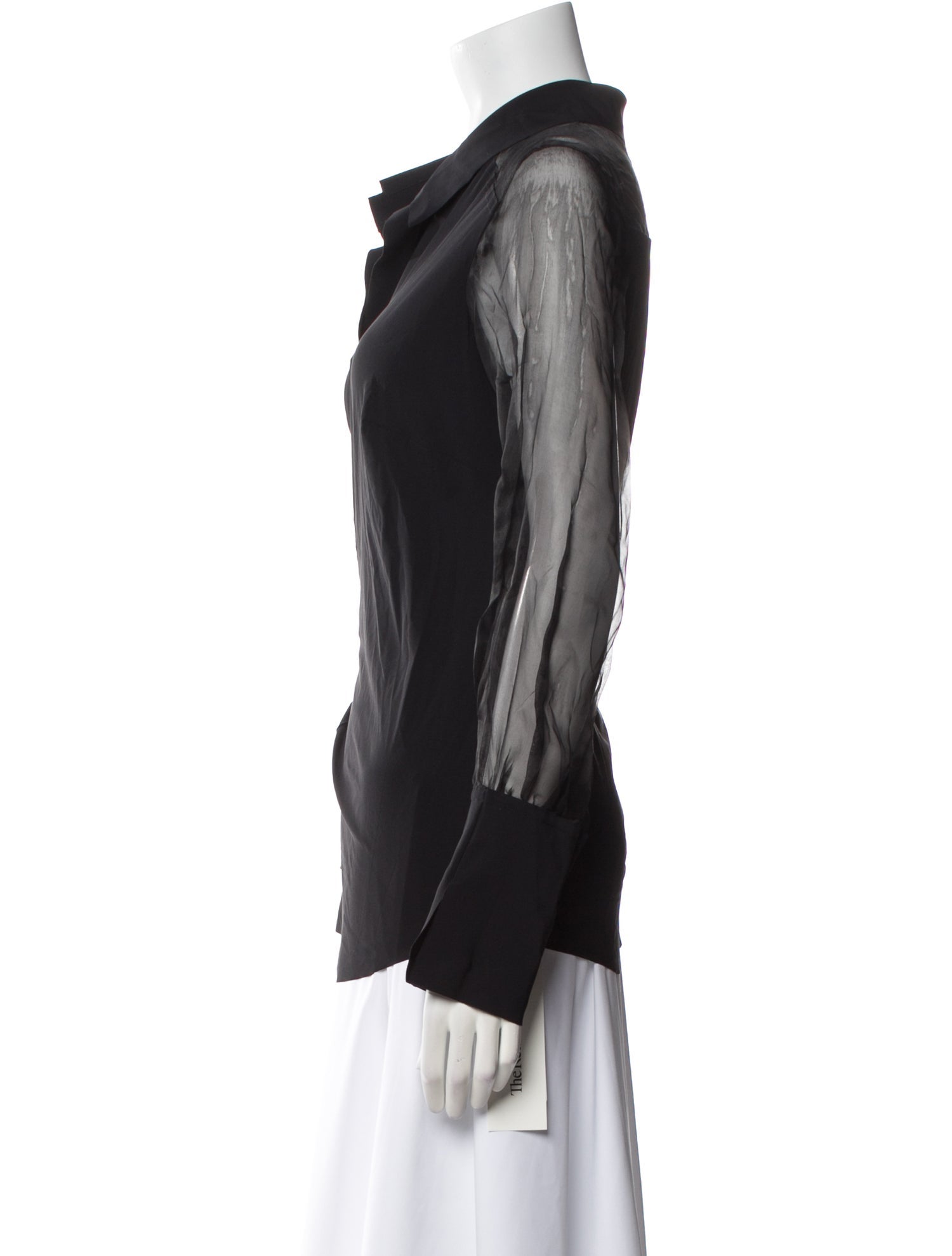 La Petite Robe di Chiara Boni Long Sleeve Button-Up Top