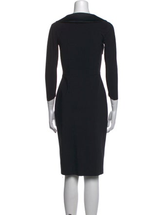 La Petite Robe di Chiara Boni Square Neckline Knee-Length Dress
