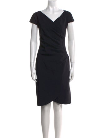 La Petite Robe di Chiara Boni V-Neck Knee-Length Dress