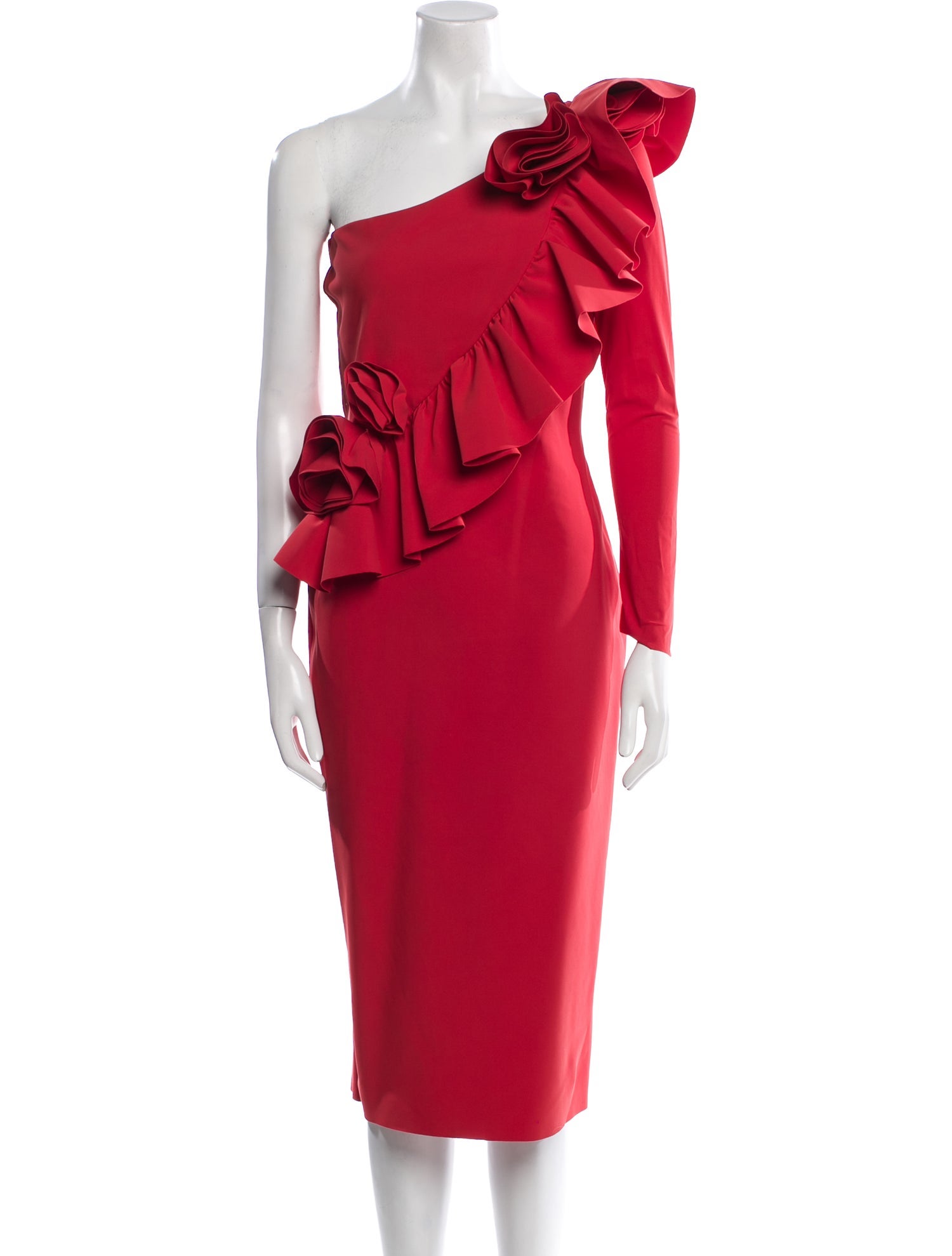 La Petite Robe di Chiara Boni One-Shoulder Midi Length Dress