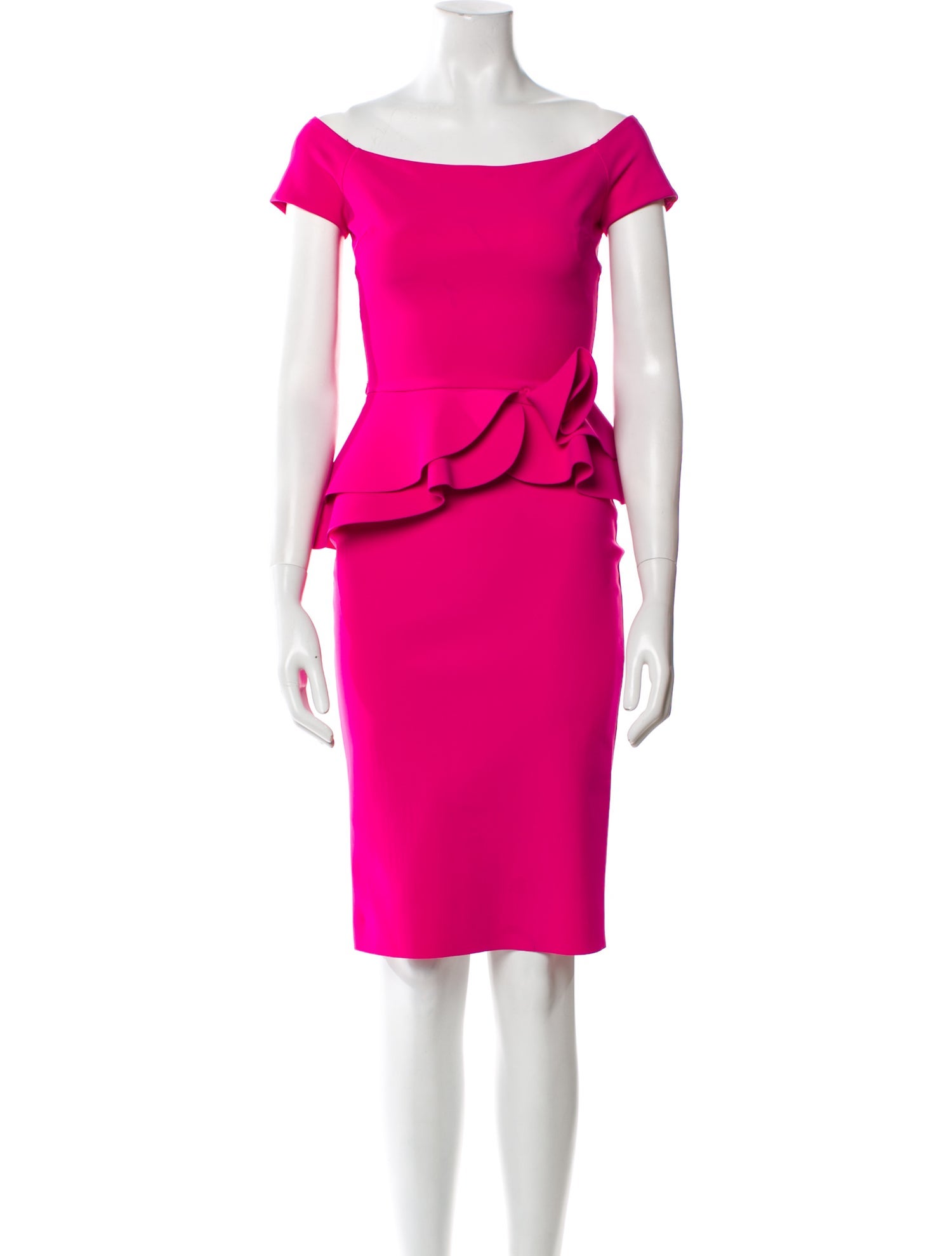 La Petite Robe di Chiara Boni Bateau Neckline Knee-Length Dress