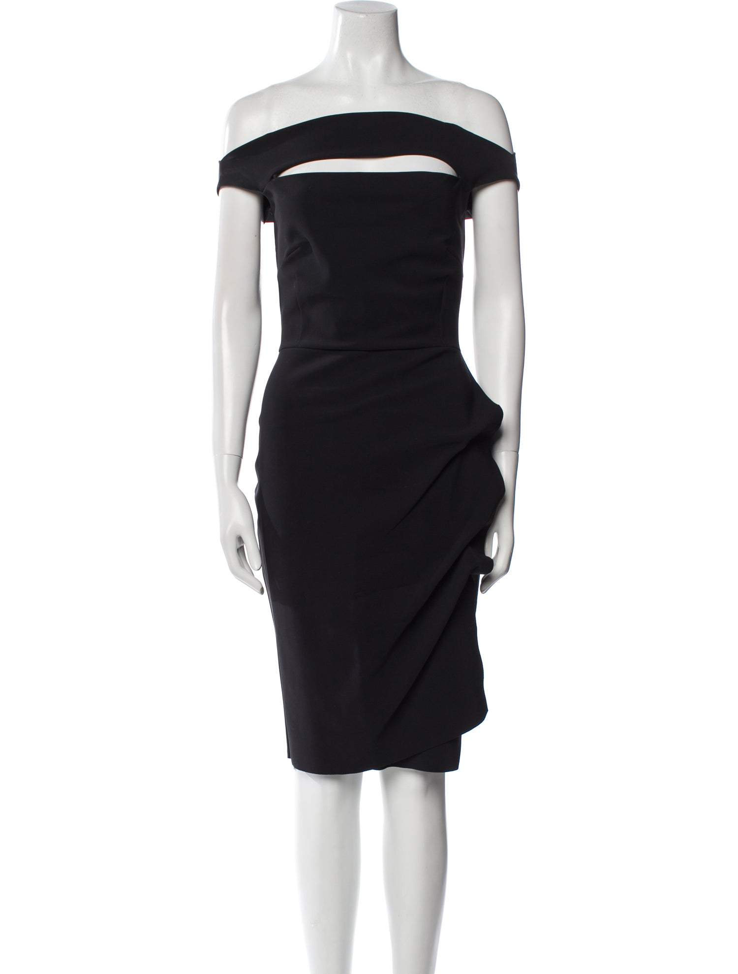 La Petite Robe di Chiara Boni Off-The-Shoulder Knee-Length Dress