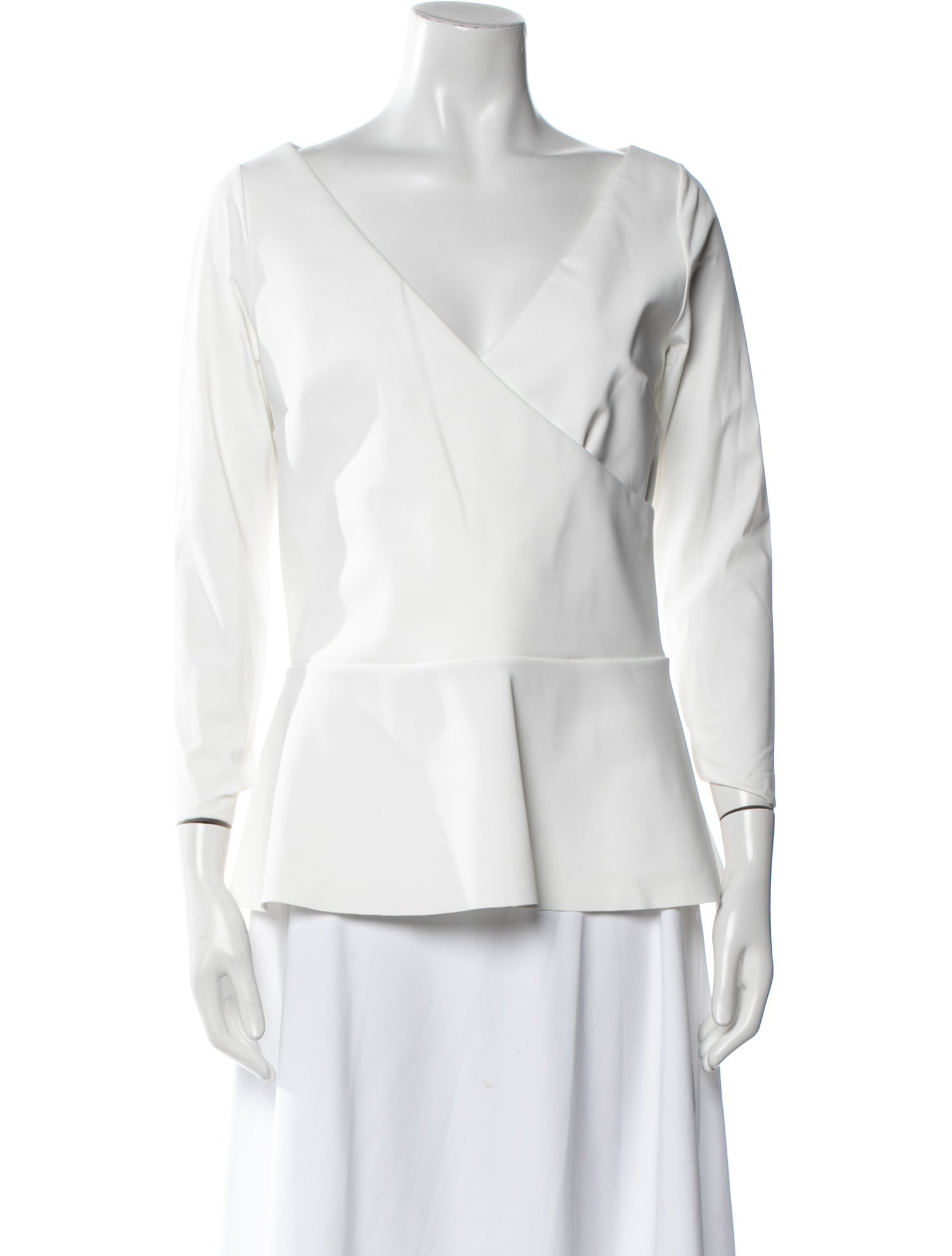 La Petite Robe di Chiara Boni V-Neck Three-Quarter Sleeve Blouse