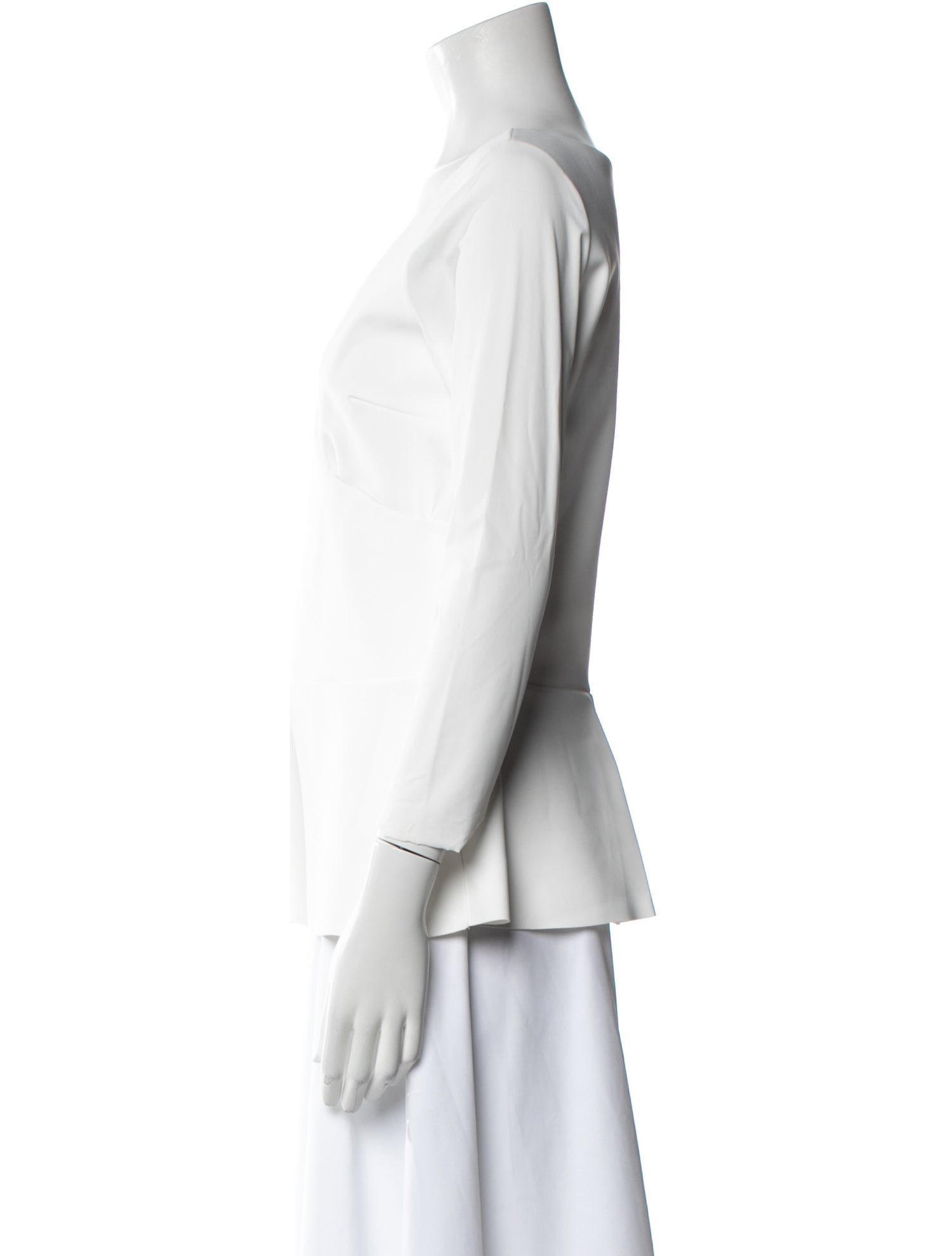 La Petite Robe di Chiara Boni V-Neck Three-Quarter Sleeve Blouse