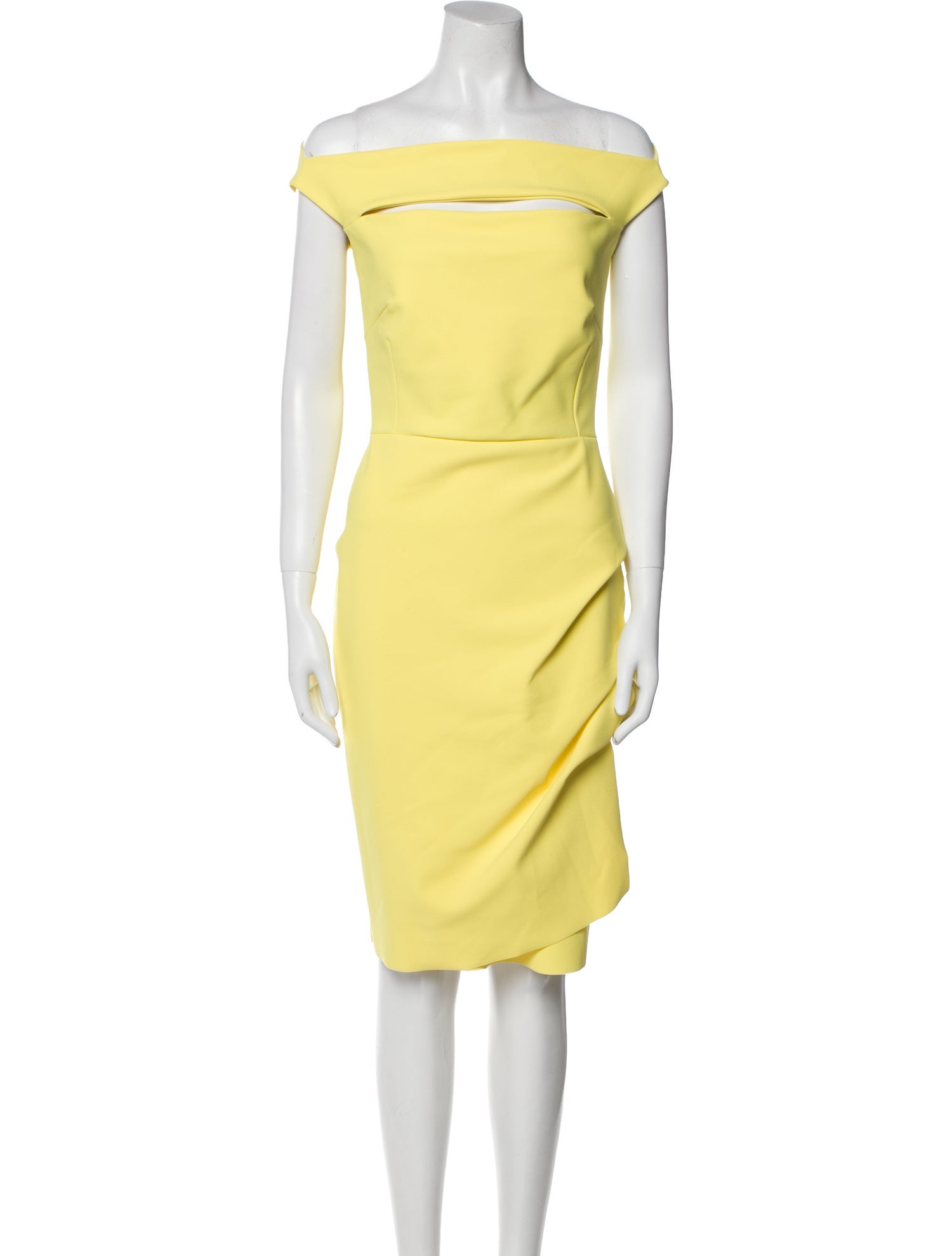 La Petite Robe di Chiara Boni Off-The-Shoulder Knee-Length Dress