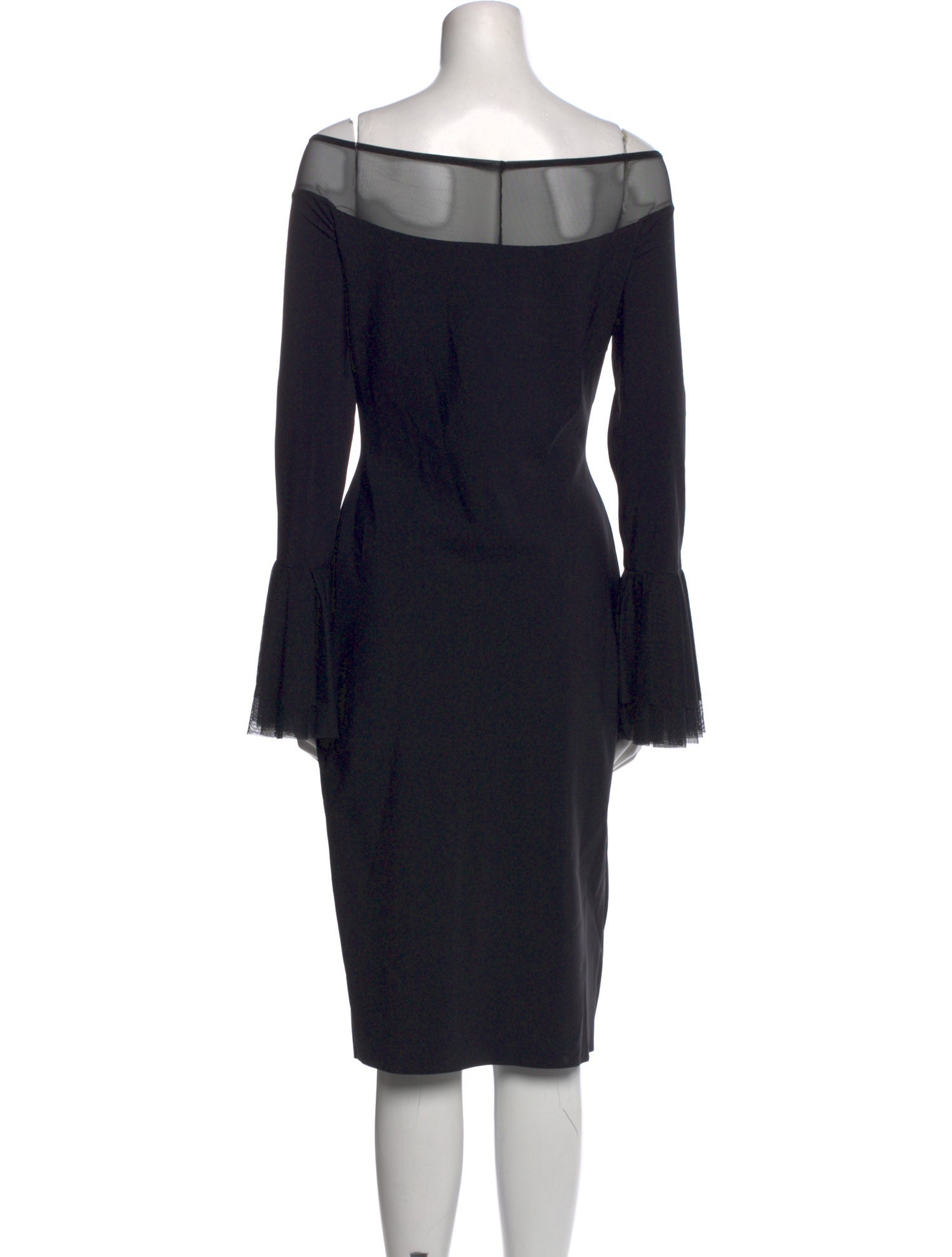La Petite Robe di Chiara Boni Bateau Neckline Knee-Length Dress - Black  Dresses, Clothing - LAPET26797 | The RealReal