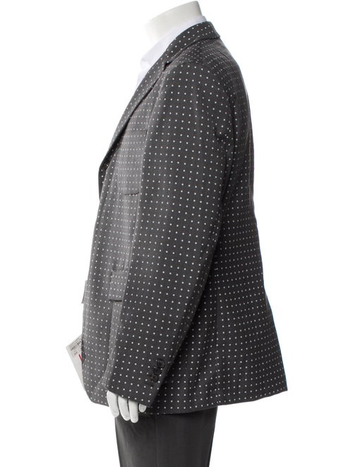 Wooster + Lardini Wool Polka Dot Print Blazer