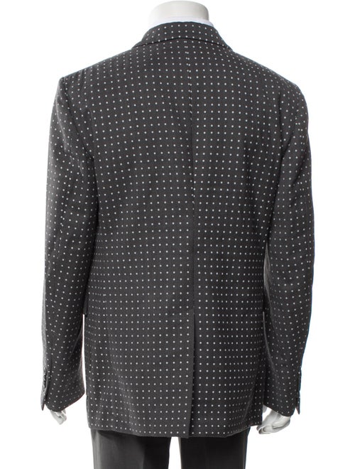 Wooster + Lardini Wool Polka Dot Print Blazer