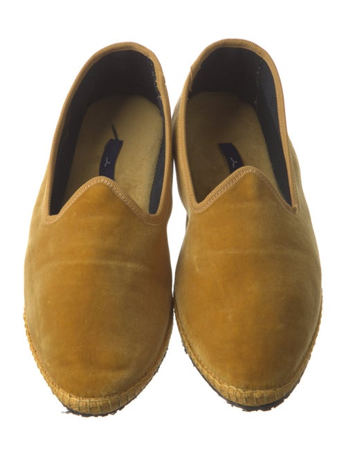 Larusmiani Velvet Grosgrain Trim Loafers