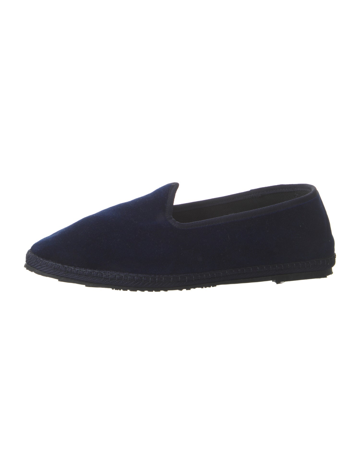 Larusmiani Velvet Grosgrain Trim Loafers
