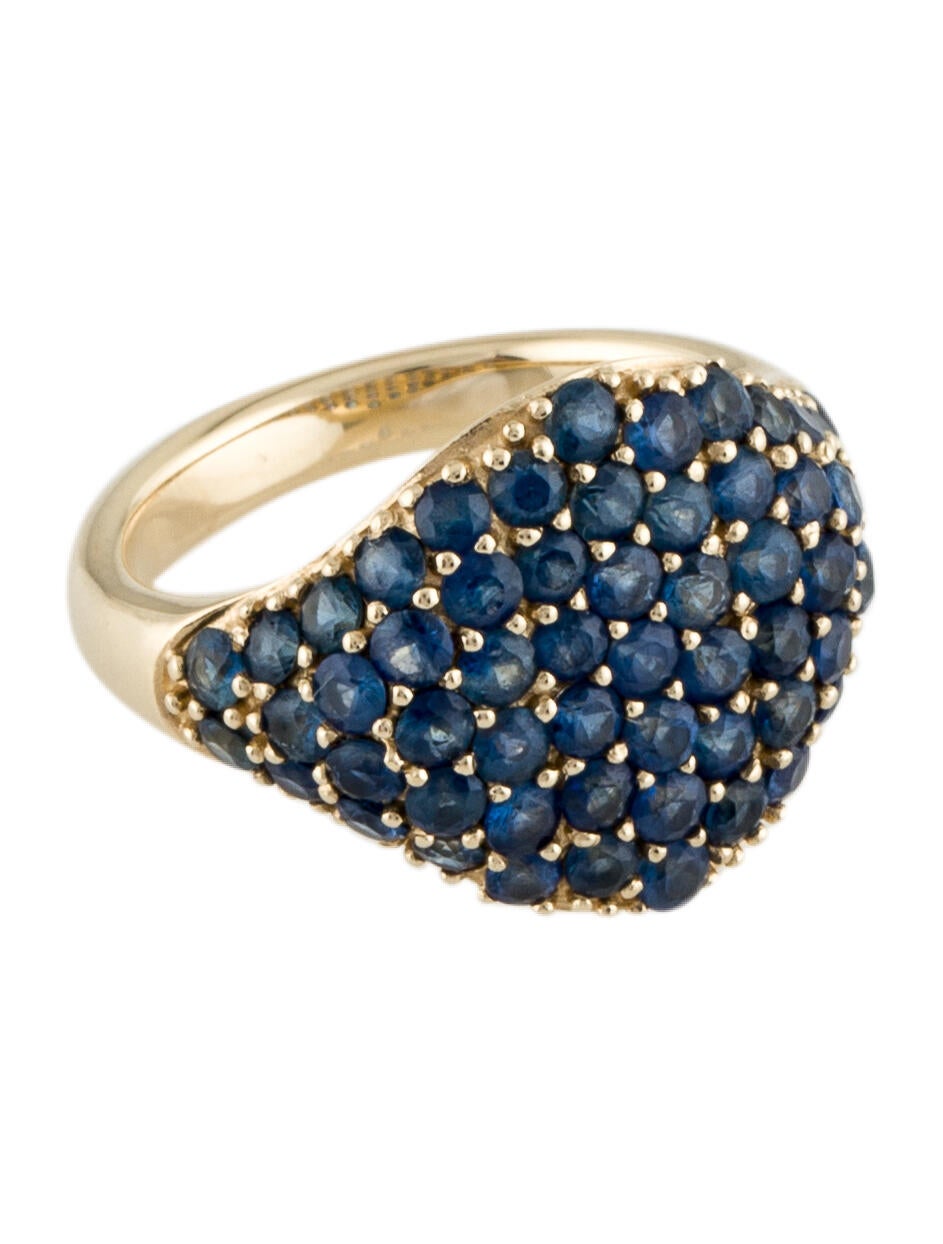 The Last Line 14K Sapphire Ring 14K Yellow Gold Ring