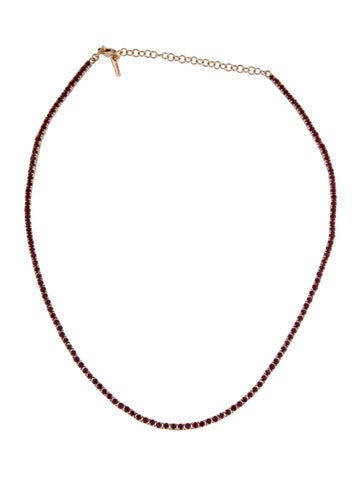 The Last Line Chain 14K 4.58ctw Ruby 'Perfect Collar' Tennis Necklace