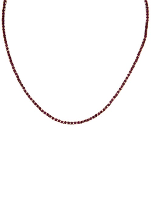 The Last Line 14K 4.58ctw Ruby 'Perfect Collar' Tennis Necklace