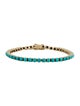The Last Line 14K 7.99ctw Turquoise Link Bracelet