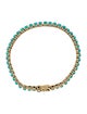 The Last Line 14K 7.99ctw Turquoise Link Bracelet