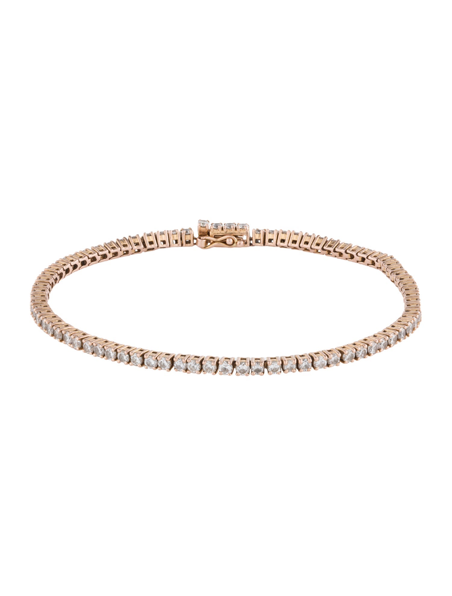 The Last Line 14K 2.57ctw Diamond Perfect Tennis Bracelet