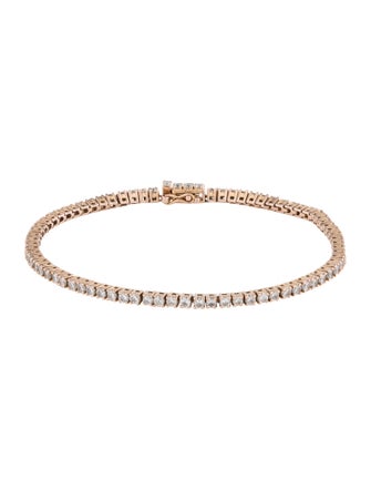 The Last Line 14K 2.57ctw Diamond Perfect Tennis Bracelet