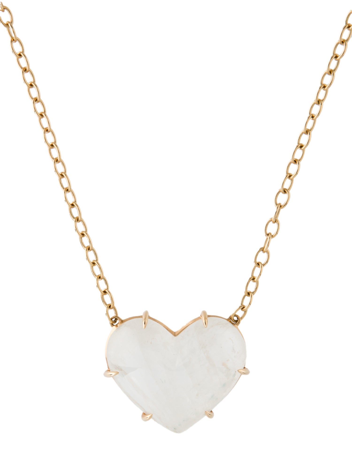 The Last Line 14K 40.15ct Moonstone Ultimate Juicy Heart Pendant Necklace