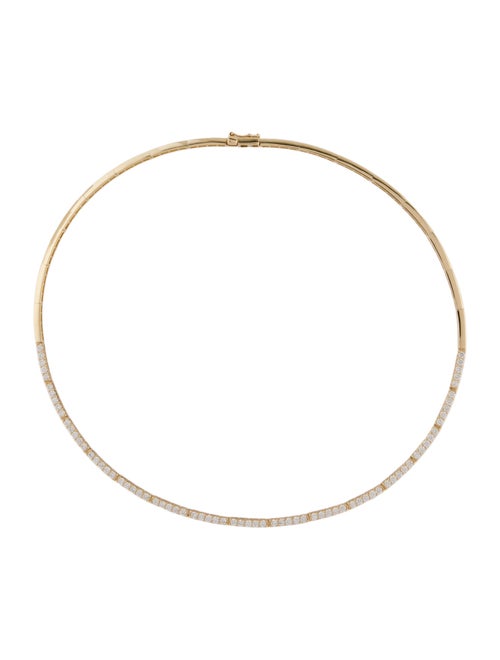 The Last Line 14K 2.68ctw Diamond Crescent Eternity Necklace