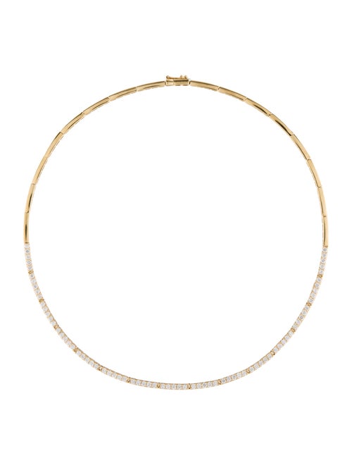 The Last Line 14K 2.68ctw Diamond Crescent Eternity Necklace