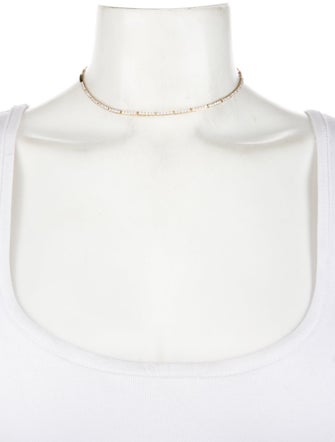 The Last Line 14K 2.68ctw Diamond Crescent Eternity Necklace