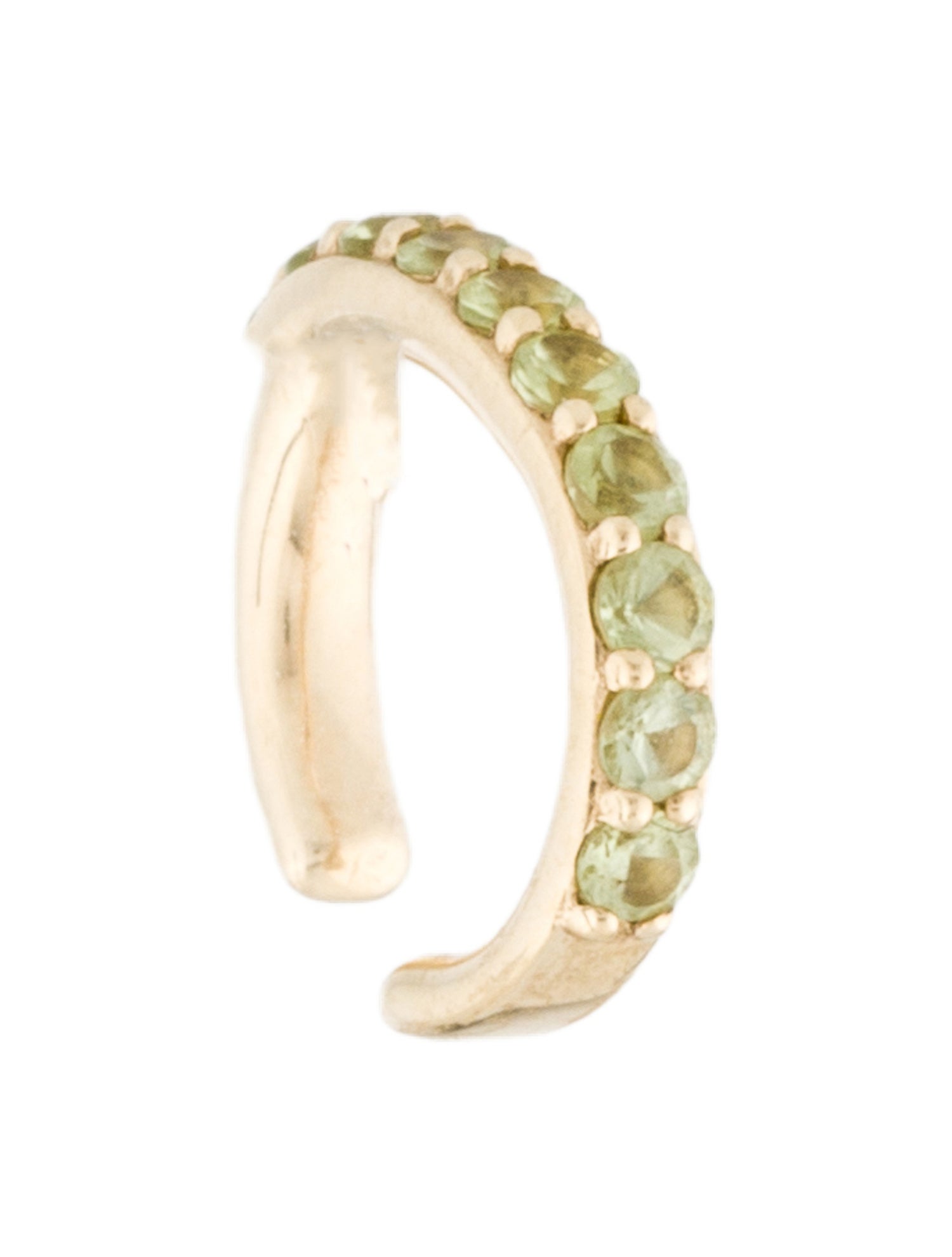 The Last Line 14K Peridot Ear Cuff