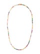 The Last Line 14K Multistone Rainbow Perfect Eternity Collar Necklace