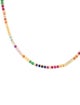The Last Line 14K Multistone Rainbow Perfect Eternity Collar Necklace