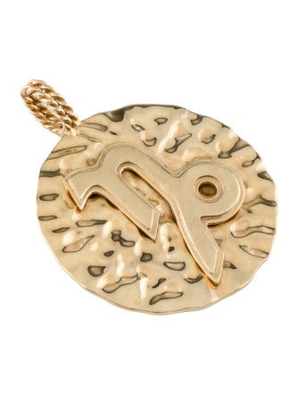 The Last Line 14K Capricorn Zodiac Coin Pendant