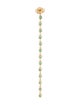 The Last Line 14K Emerald Bezel Single Drop Earring