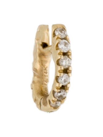 The Last Line 14K Diamond Huggie Single Earring