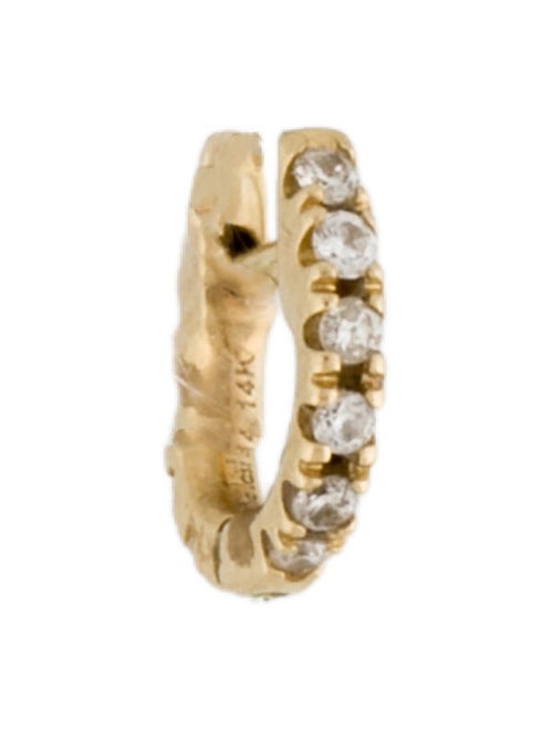 The Last Line 14K Diamond Huggie Single Earring