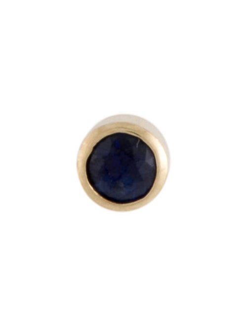 The Last Line 14K Sapphire Single Stud Earring
