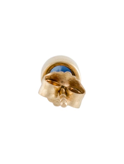 The Last Line 14K Sapphire Single Stud Earring