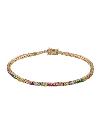 The Last Line 14K Multistone The Perfect Tennis Bracelet