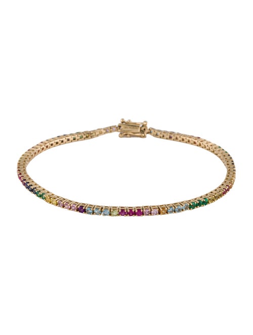 The Last Line 14K Multistone The Perfect Tennis Bracelet