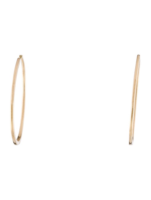 The Last Line 14K Diamond Double Extra Large Inside-Out Hoop Earrings