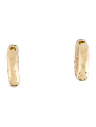 The Last Line 14K 1.04ctw Diamond Hoop Earrings