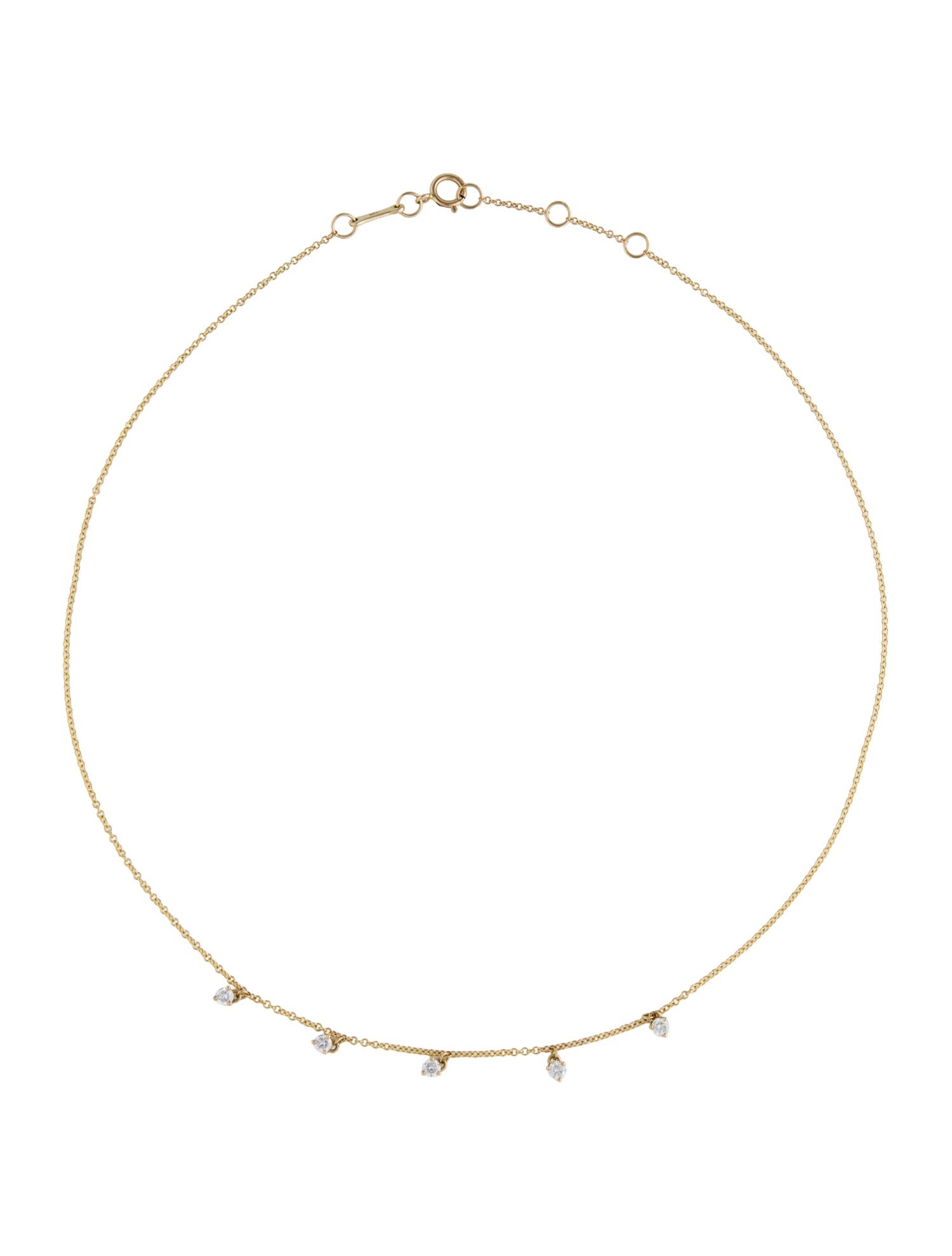The Last Line 14K Diamond Station Necklace