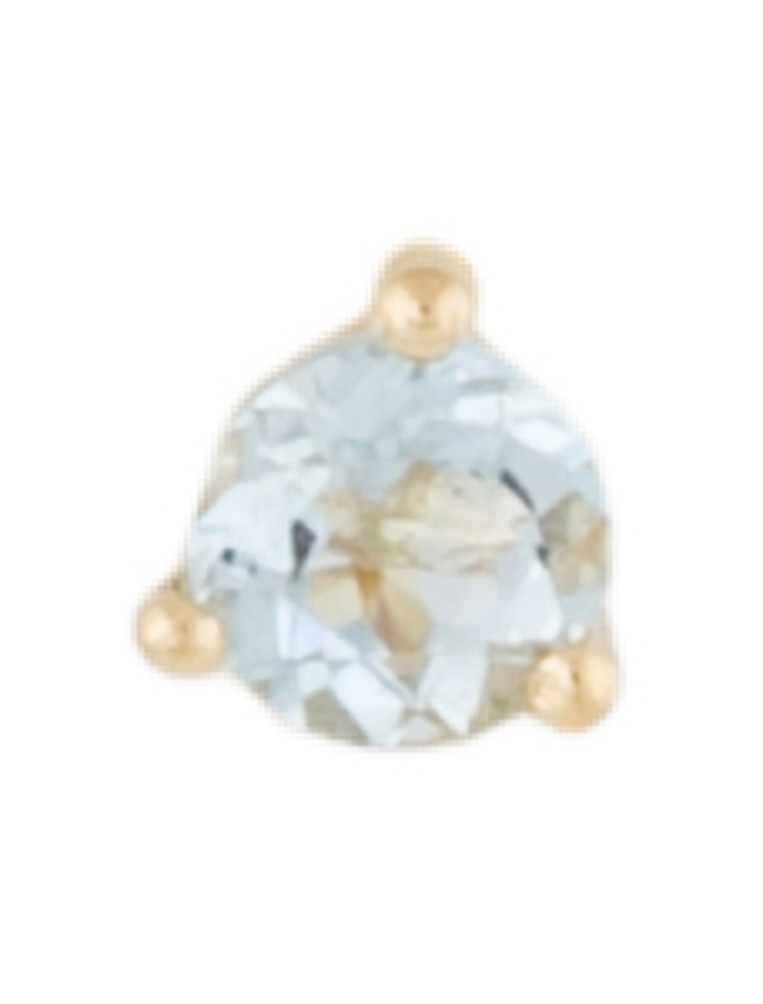 The Last Line 14K Aquamarine Single Stud Earring
