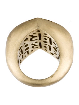 Lauren Rubinski 14K Diamond Puffed Heart Cocktail Ring