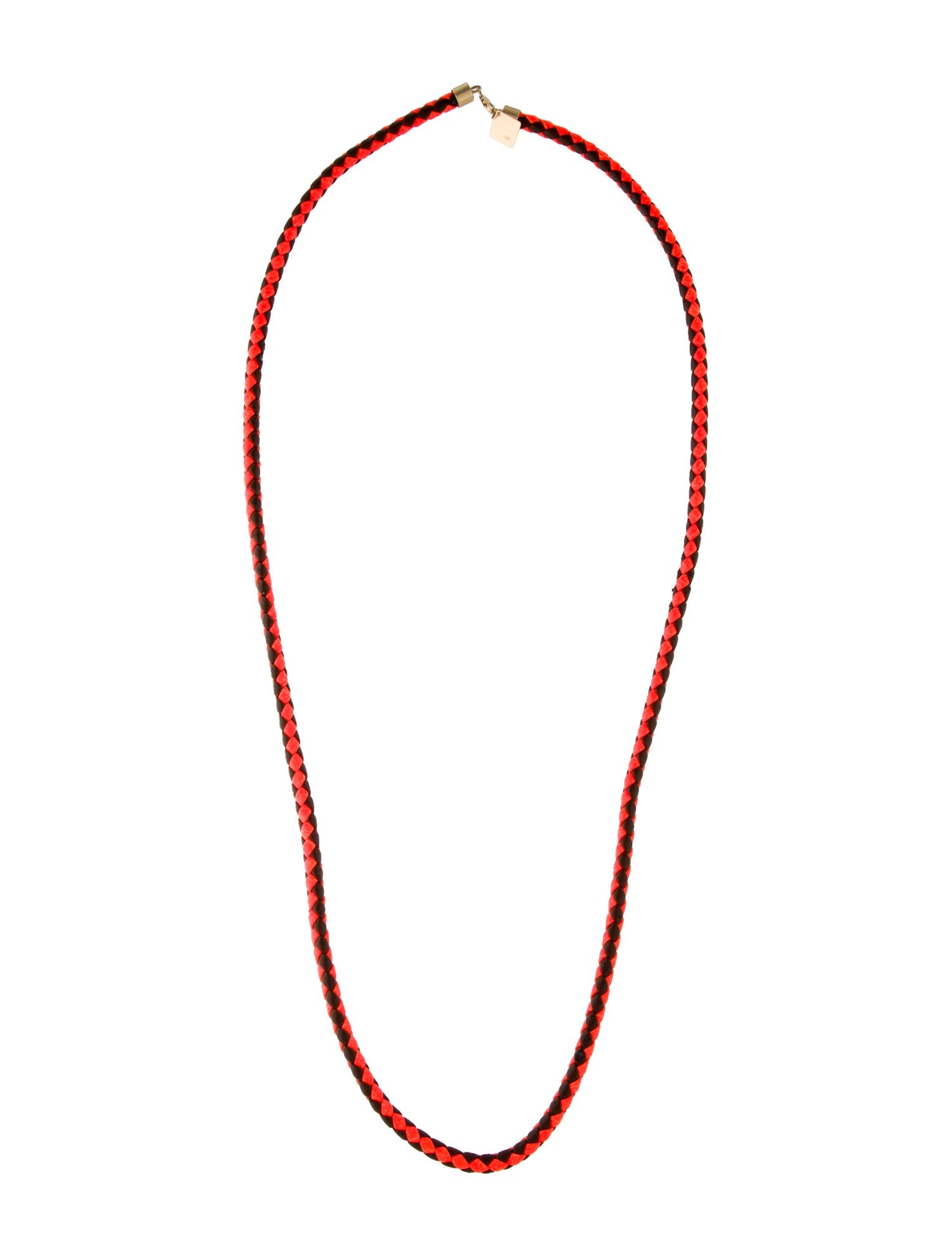 Lauren Rubinski 14K Leather Long Chain Necklace